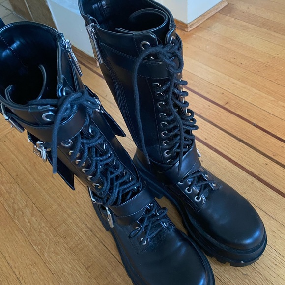 Chunky biker boots - Picture 3 of 5